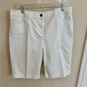 White Chico’s Bermuda Shorts Size 2